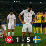 هزيمة تونس أمام السويد 5-1 في كأس العالم 2026
